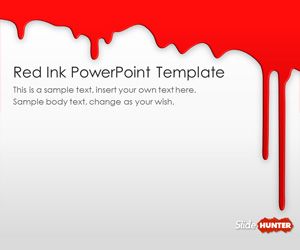 Red Ink PowerPoint Template