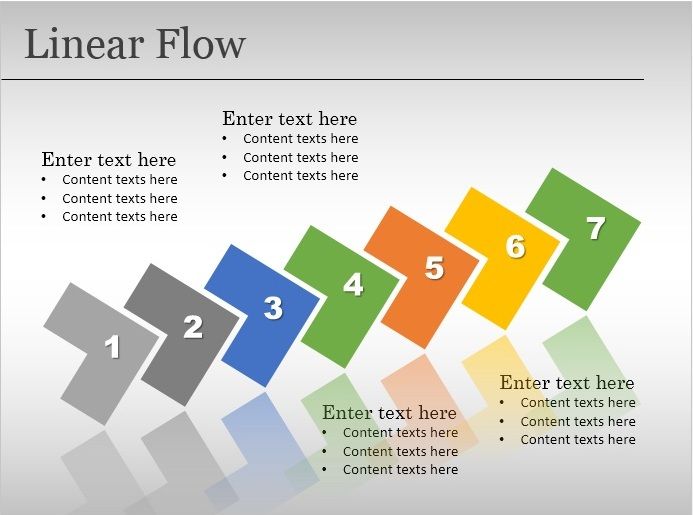 Linear Flow Template for PowerPoint
