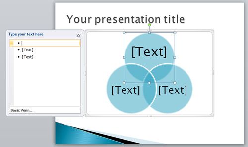 creating venn diagram PowerPoint