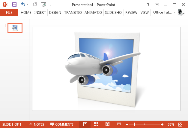 3D airplane clipart