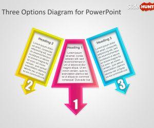 Three Options Diagram for PowerPoint Presentations