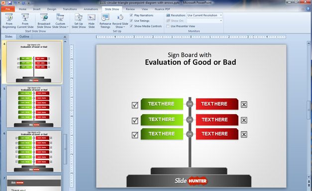 Good and Bad Slide Design Comparison