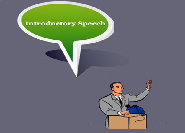 introductory speech purpose