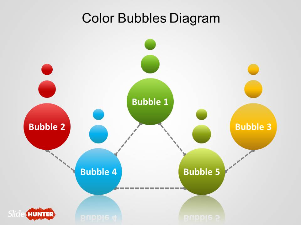Simple Bubbles Diagram for PowerPoint