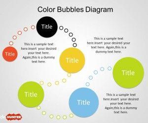 Color Bubble Diagrams for PowerPoint