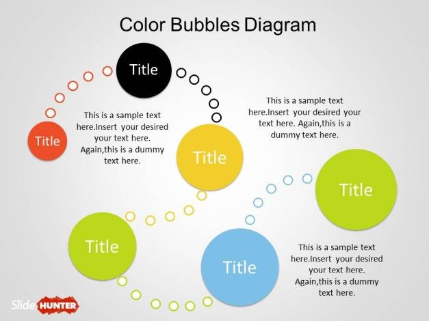 Free Color Bubble Diagrams for PowerPoint Template