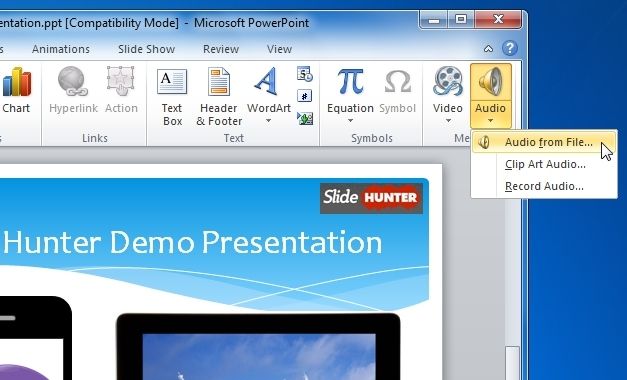 Add Audio To PowerPoint