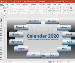 Animated 2020 Calendar PowerPoint Template