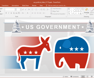 Animated American Politics PowerPoint Template