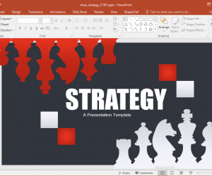 Animated Chess Strategy PowerPoint Template