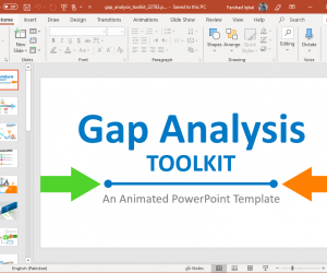 Animated Gap Analysis PowerPoint Template