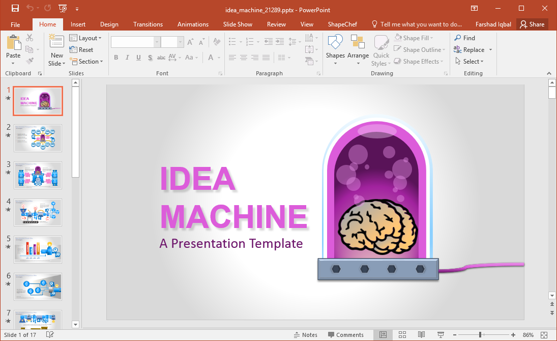 Animated Idea Infographics PowerPoint Template