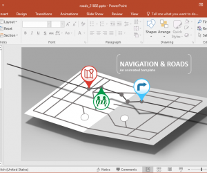 Animated Navigation PowerPoint Template