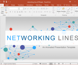 Animated Network PowerPoint Template Concept