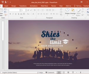 Animated Sky is The Limit PowerPoint Template