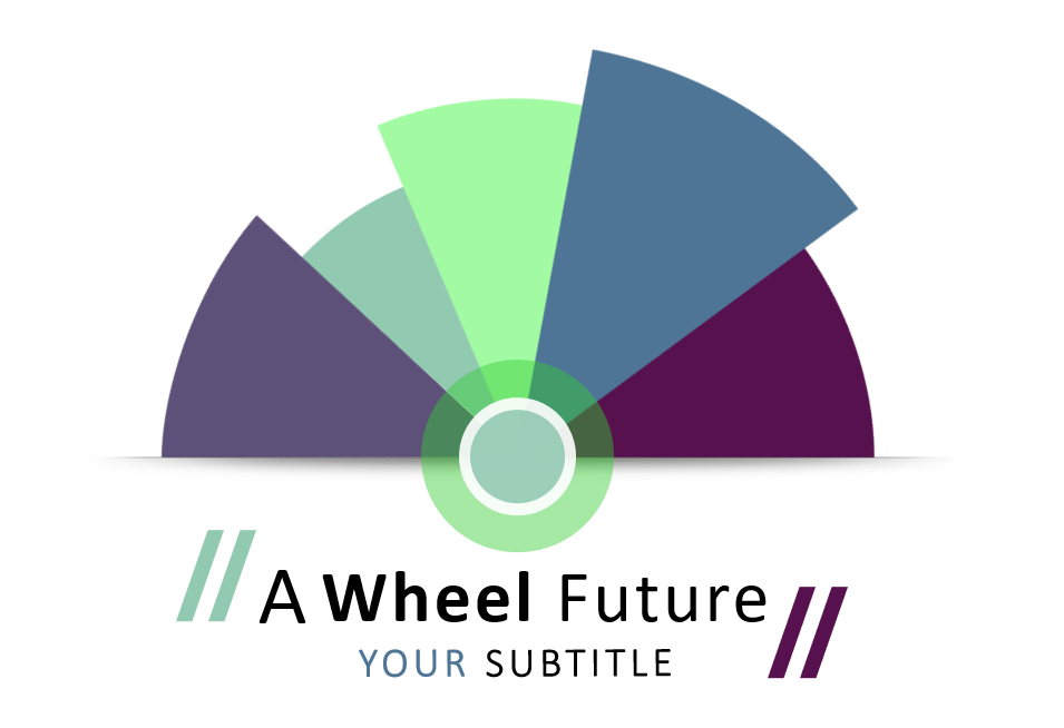 Animated wheel chart PowerPoint template