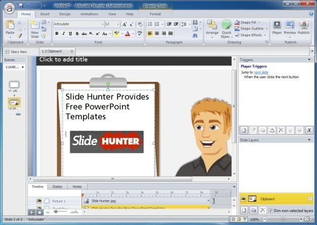 Articulate Storyline Story View
