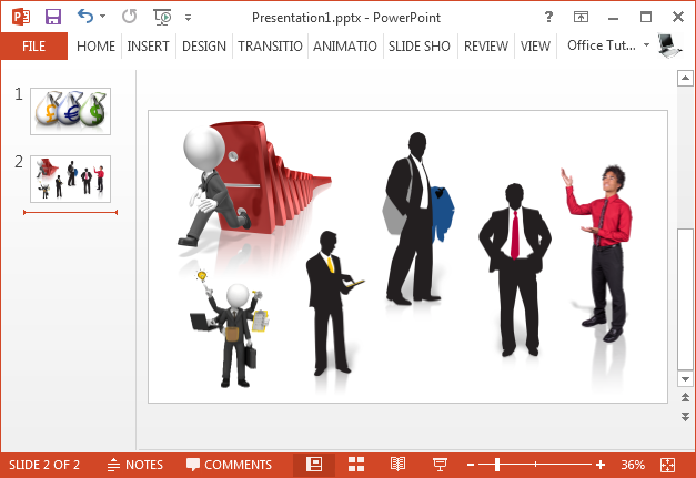 Business man clipart collection for PowerPoint