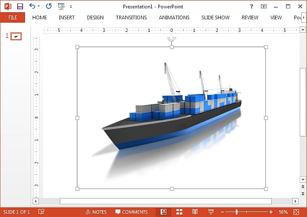 Cargo ship with shipping containers clipart