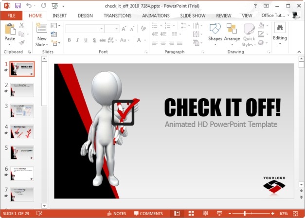 Check It Off PowerPoint Template