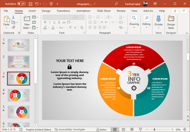 Animated Business Infographic Template for PowerPoint