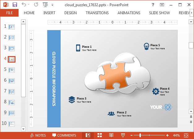 Cloud computing infographic slide