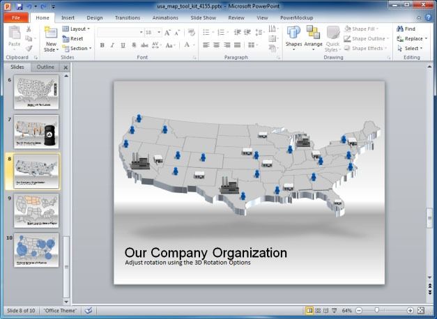 Company Map Of USA