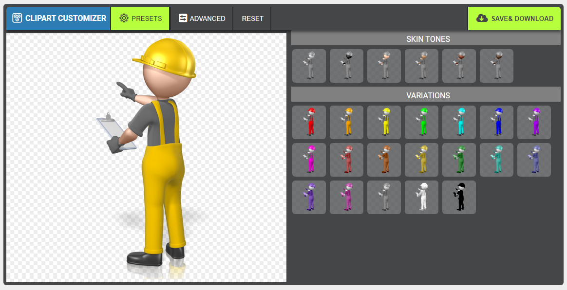 Construction clipart for PowerPoint