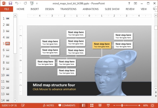 Create animated mind maps in PowerPoint