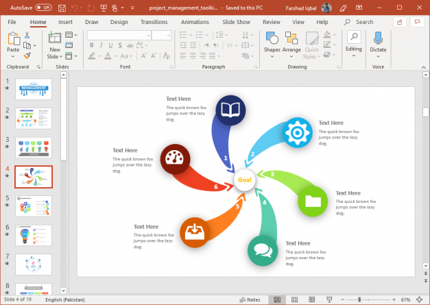 Animated PowerPoint Template for Project Management