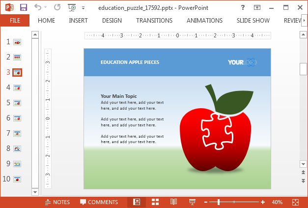 Educational PowerPoint template