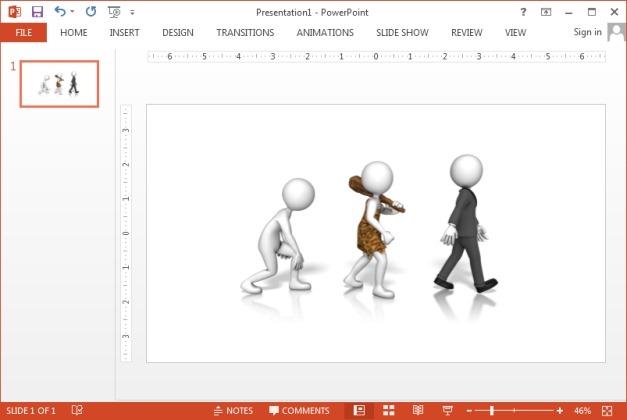 Evolution clipart for PowerPoint