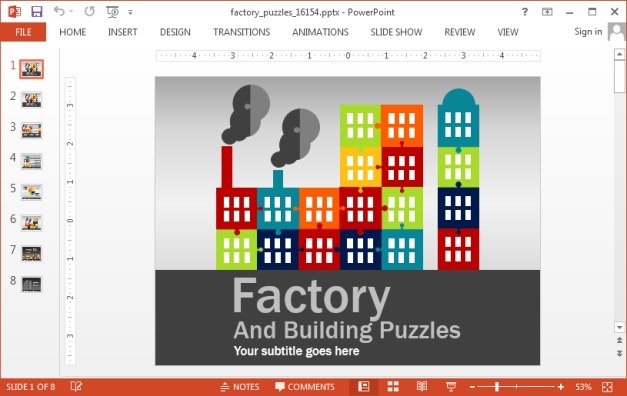 Factory PowerPoint template