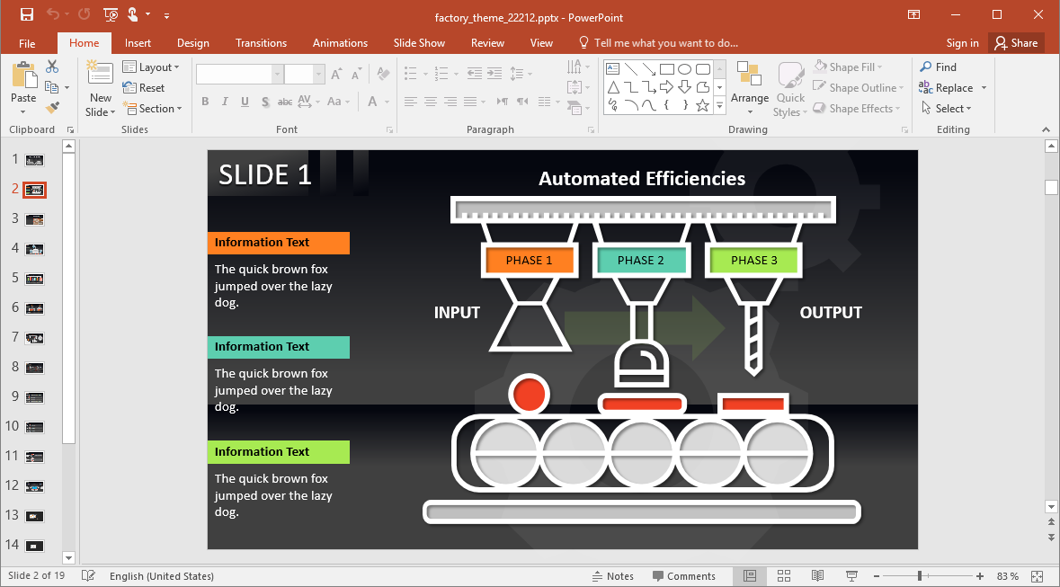 Factory Theme for PowerPoint