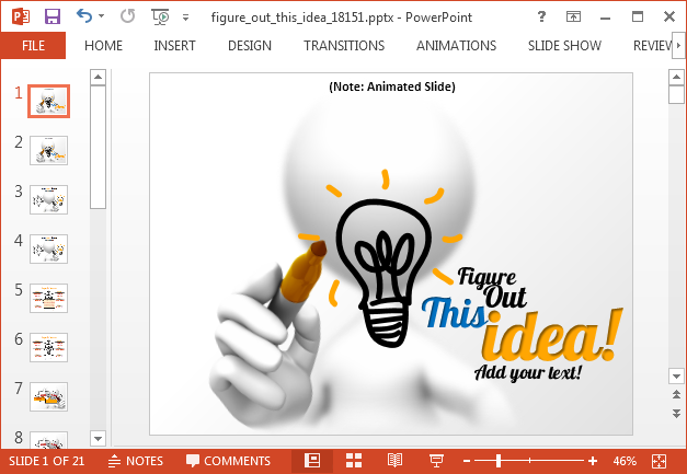 Figure out this idea animated PowerPoint template