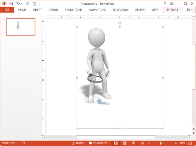 Footsteps animated clipart for PowerPoint