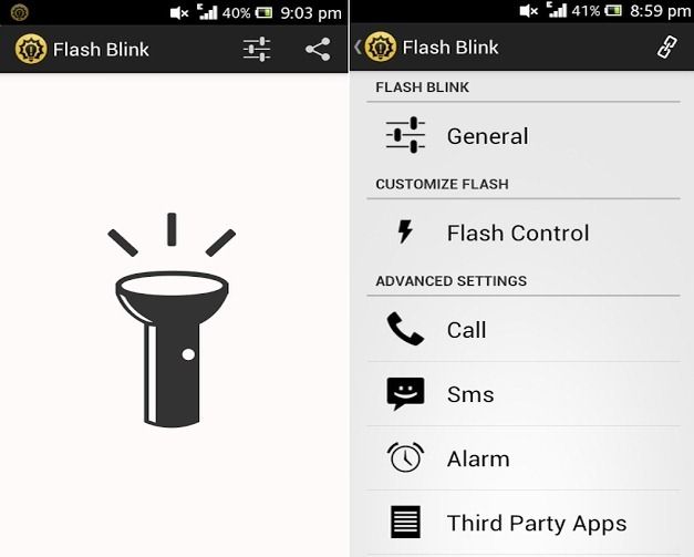 Get Incoming Android Notifications By Blinking Your Flash Light