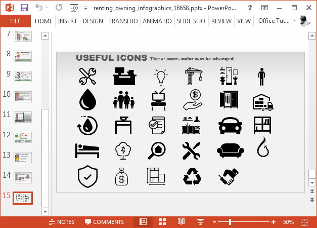 Icons and clipart slide
