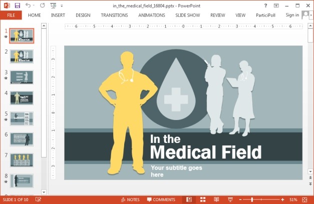 Medical field template for PowerPoint