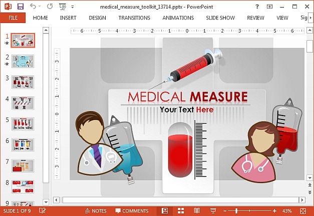 Medical measure toolkit for PowerPoint