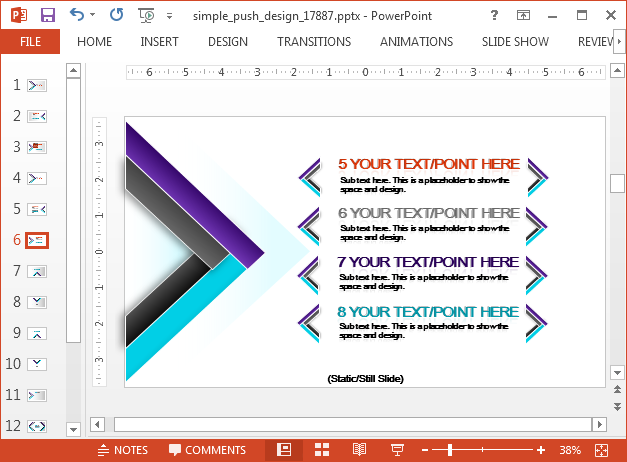Modern design PowerPoint template