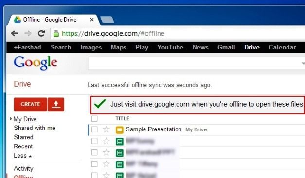 Offline Google Drive
