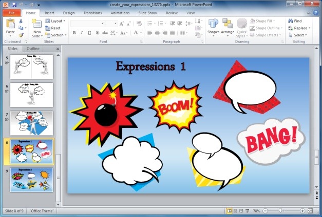 PowerPoint Custom Expressions Clipart