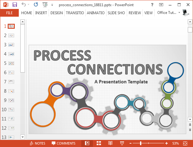 Process map PowerPoint template
