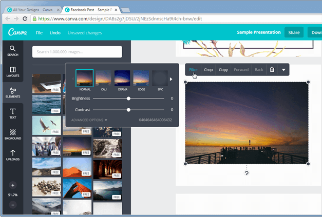 Retouch images from the cloud
