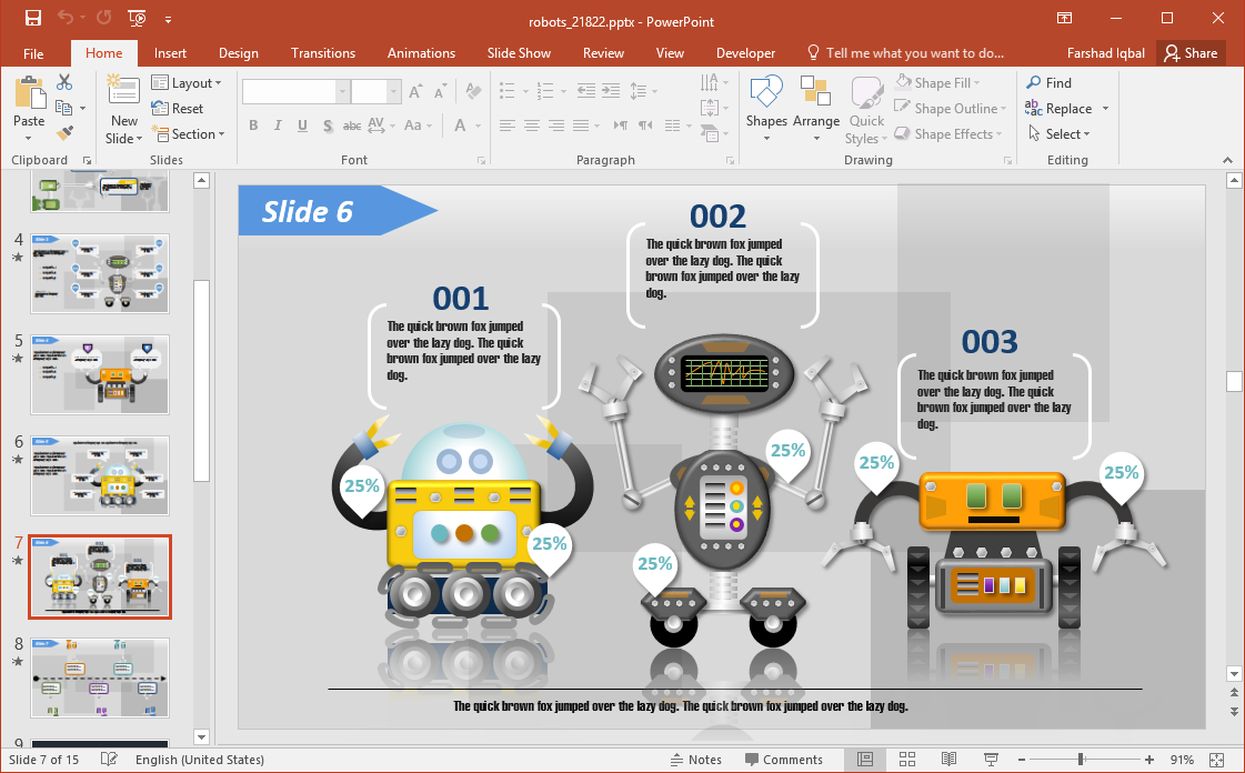 Robots for PowerPoint
