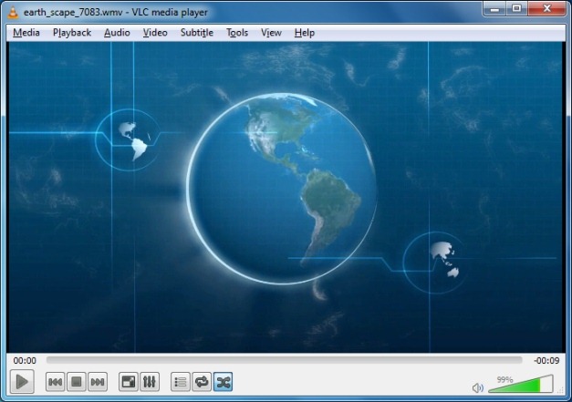 Rotating earth PowerPoint animation
