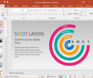 SWOT Interactive PowerPoint Diagram Template