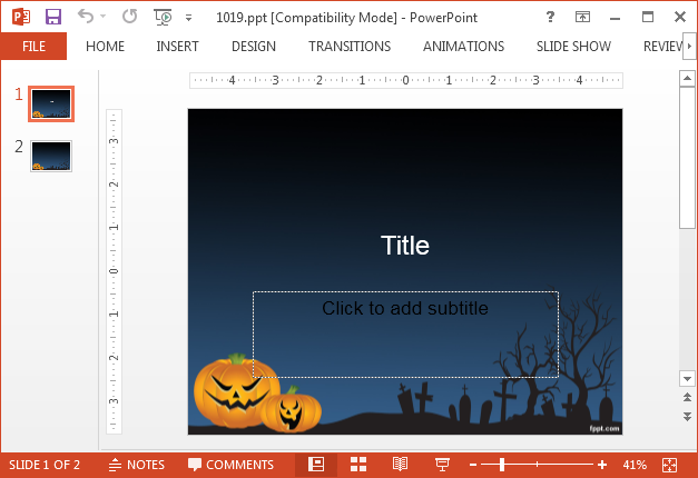 Scary halloween pictures for PowerPoint