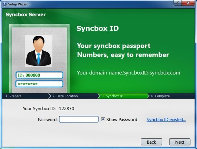 Setup Syncbox Server Credentials